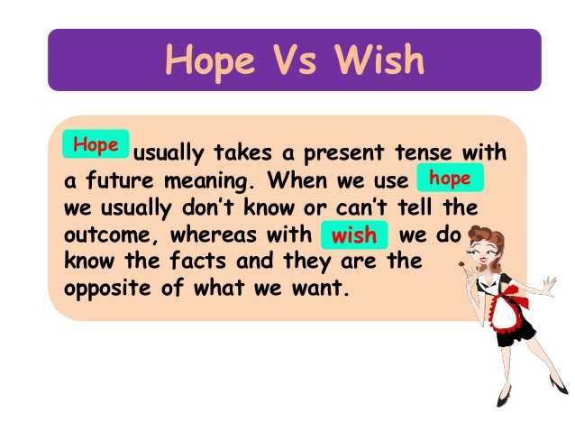 perbedaan hope dan wish