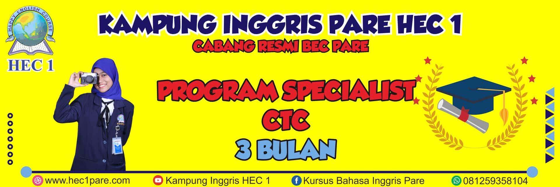 CTC 3 Bulan Kampung Inggris HEC 1 Pare